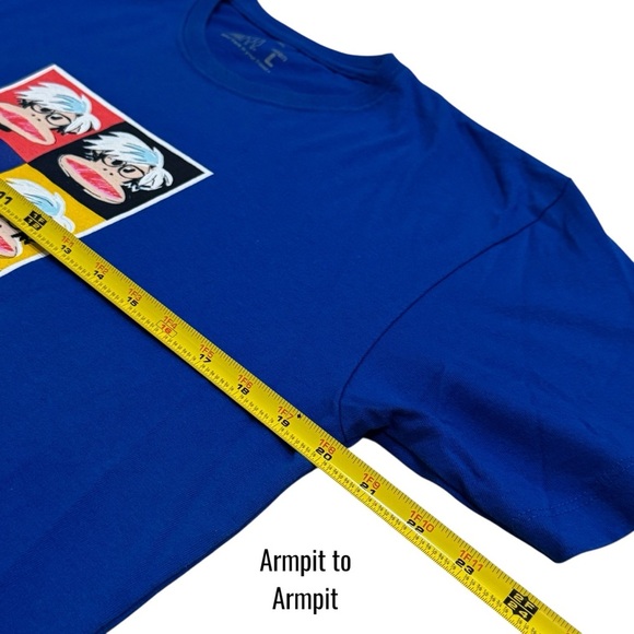 Paul Frank Bright Blue Artsy Basic Tee Comfort Relaxation Weekend Men’s Size L - Picture 7 of 8